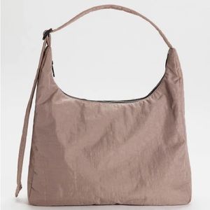 NWT Taupe Baggu Nylon Shoulder Bag